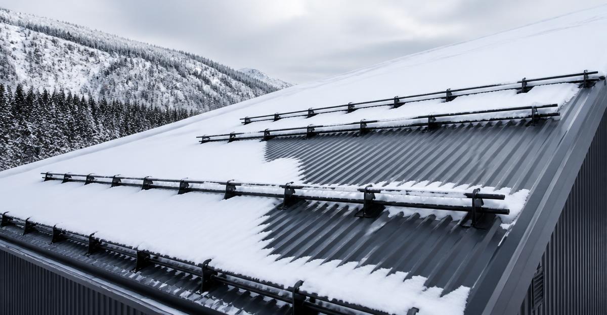 Snøfangere for metalltak: Forhindrer de faktisk takras?